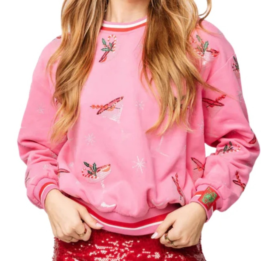 Queen of Sparkles Holiday Cocktail Sweatshirt